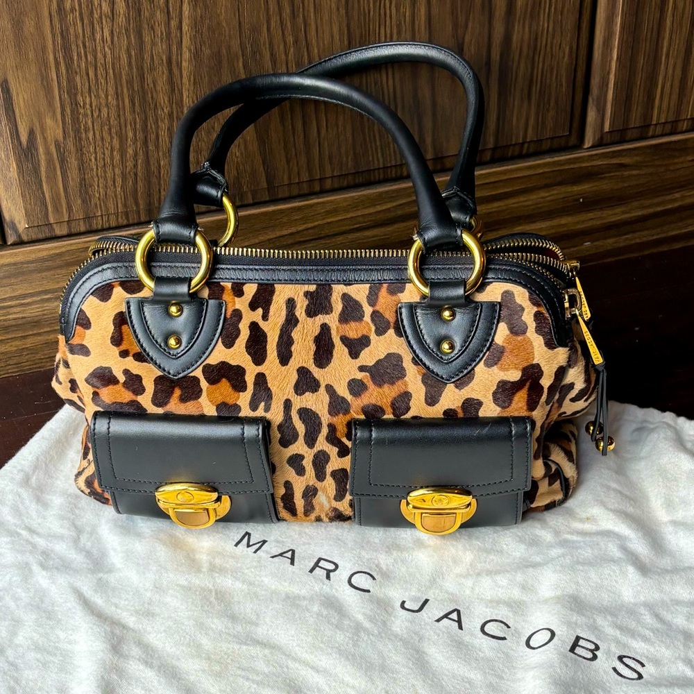 🐆 Marc Jacobs Leopard Pony Hair & Leather Purse 🐆